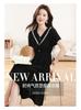 French black Hepburn chiffon dress