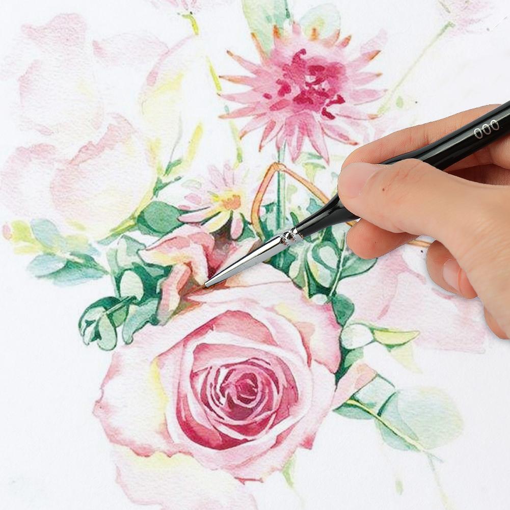 6 шт./компл. профессиональный набор кистей для рисования соболиным волосом, гуашь, масляная кисть, миниатюрные художественные кисти, товары для рукоделия