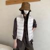 Down cotton-padded clothes women's winter new light and thin vest stand-up collar vest warm bread jacket