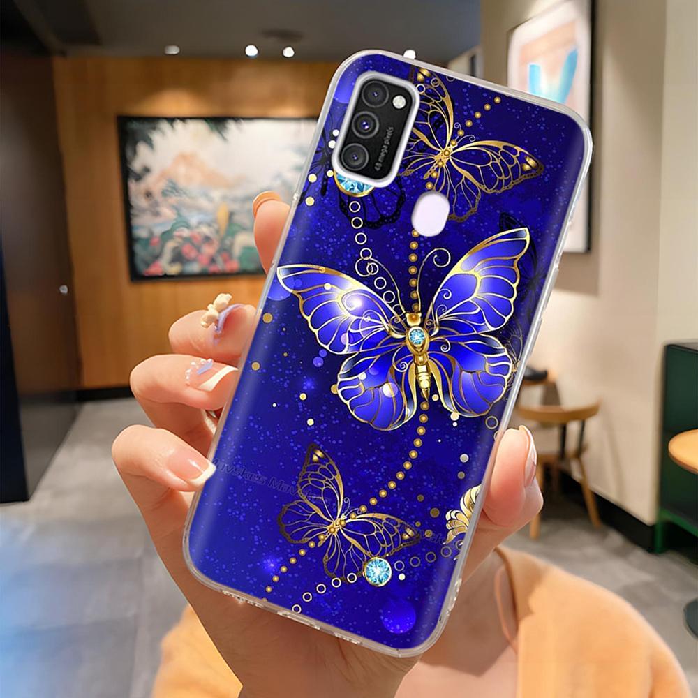 Для Samsung Galaxy M21 M31 Чехол Мягкий ТПУ Мягкий Силикон Модный Чехол для Телефона Для Samsung M21 M31 Funda Роскошная Задняя Крышка Coque Para