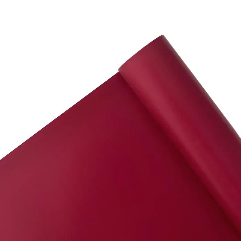 58смX11ярдов Однотонный Фарфоровый Матовый Цветочный Бумага Букет Цветов Однотонный Цветочный Лист Цветочный Материал Водонепроницаемая Упаковочная Пленка