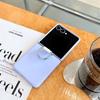 Мягкий силиконовый чехол-бампер с кольцом для Samsung Galaxy Z Flip 7 6 5 4 Flip5 Flip6 Flip7 FE Защитная крышка со всех сторон для шарнира