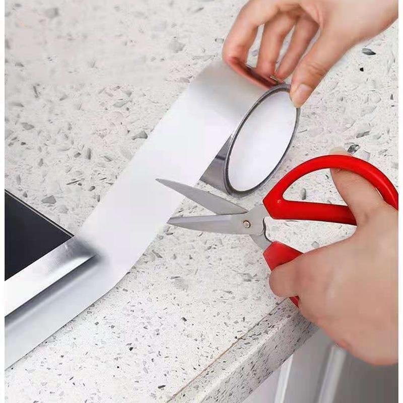 Водонепроницаемые и маслостойкие наклейки. Устойчивая к высоким температурам алюминиевая фольга. Кухонная плита. Зазор в раковине. Наклейки на швы для красоты.