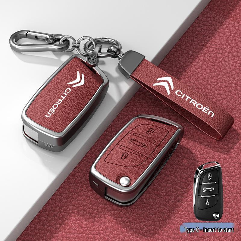 Чехол и пряжка для автомобильного ключа для моделей Citroen C3XR, C4L, Tianyi, C5, C4 Sega, Elysee, C6