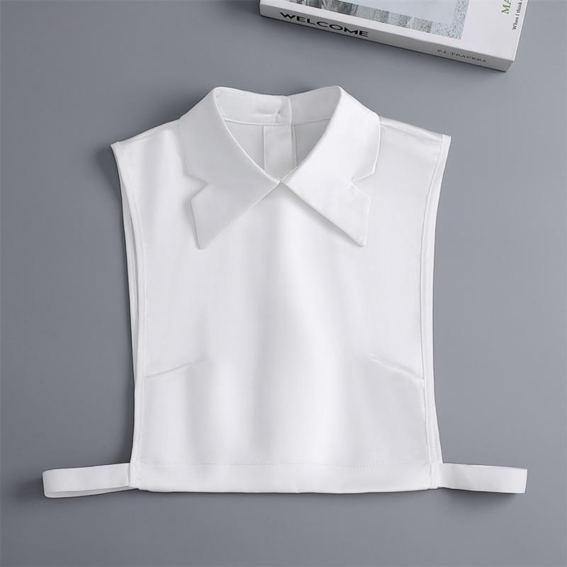New Fake Victorian Stand Up Collar White Black Lace Collars Detachable For Women Blouse Lapel Shirt False Collar Woman