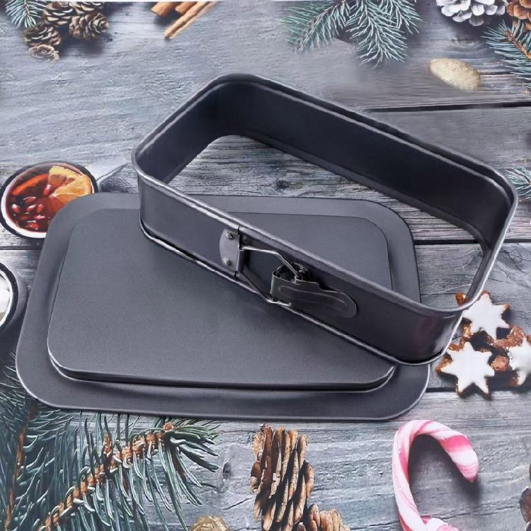 Прямоугольная форма для торта с легким извлечением, съемное дно, можно мыть в посудомоечной машине, для любителей выпечки и домашних кулинаров