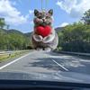 Acrylic Cat Pendant Hanging Decoration with Lanyard Easy To Hang Rearview Mirror Ornament 2D Decorative Car Accessory