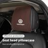 swe3Car Headrest Cover Seat Head Rest Neck Pillow Protector For Volkswagen VW Golf Polo Tiguan Passat Jetta Scirocco Sagitar Touareg