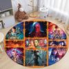 Halloween Horror Thriller Stranger Things Circular Carpet Household Goods Decoration Anti Slip Home Table and Chair Mat Aisle Door Mat Carpet D6