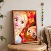 Disney Frozen Elsa Anna Paint By Number Kit Number Drawing Canvas DIY Picture Home Decor Painting Wall Art Gift For Home Decor 130