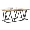 Artisan Oak Coffee Table 100 x 50 x 40 cm Plywood and Metal