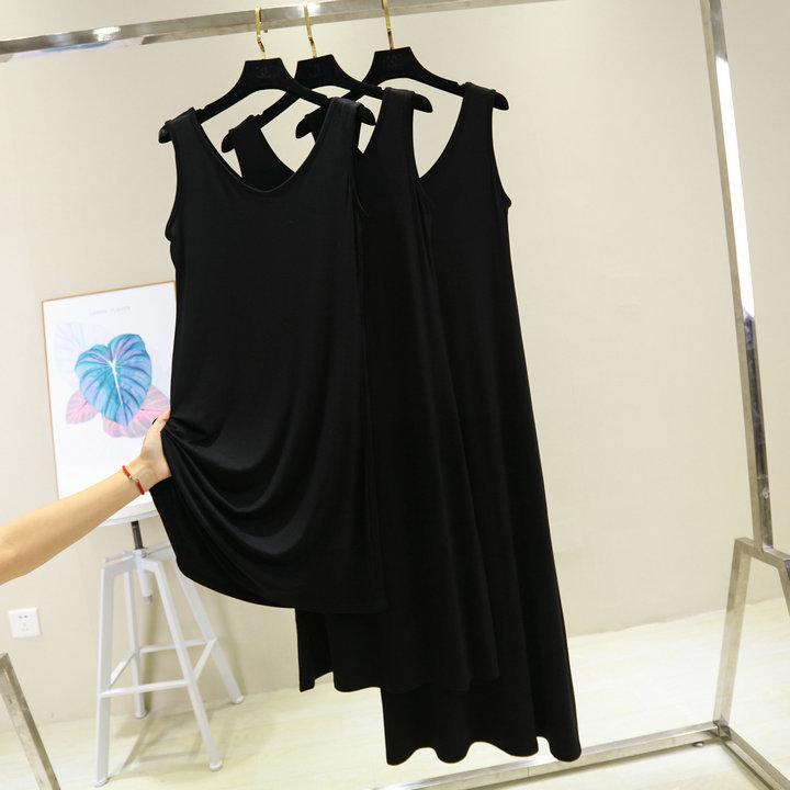 Женское летнее платье-жилет А-силуэта из хлопка - свободный крой, юбка средней длины, большой размер