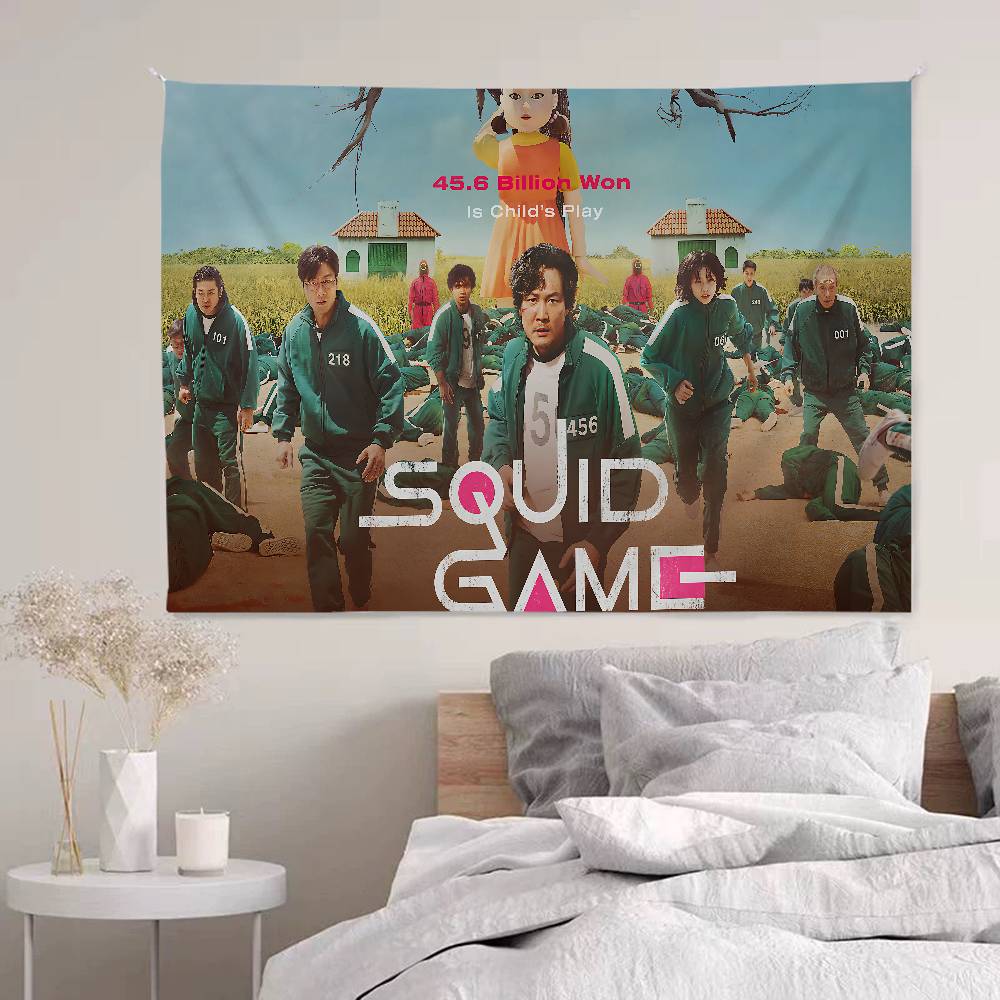 TV Game SSquids Anime Tapestry Art Science Fiction Room Home Decor Wall Art Decor