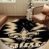 Orleans Saints Logo Round mat, Anti-slip Circle Carpet Chair rug For livingroom,Bedroom, doormat home decor Gift Christmas Gifts