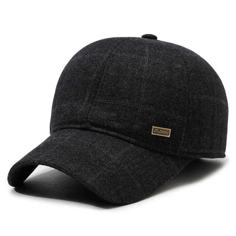 В пожилой шапке Мужская зимняя бейсболка для папы Старик Дедушка Зимняя пожилая защита ушей Хлопковая шапка Мужская