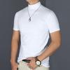 2022 Men's Breathable Half Turtleneck Short Sleeve T-shirt Trend