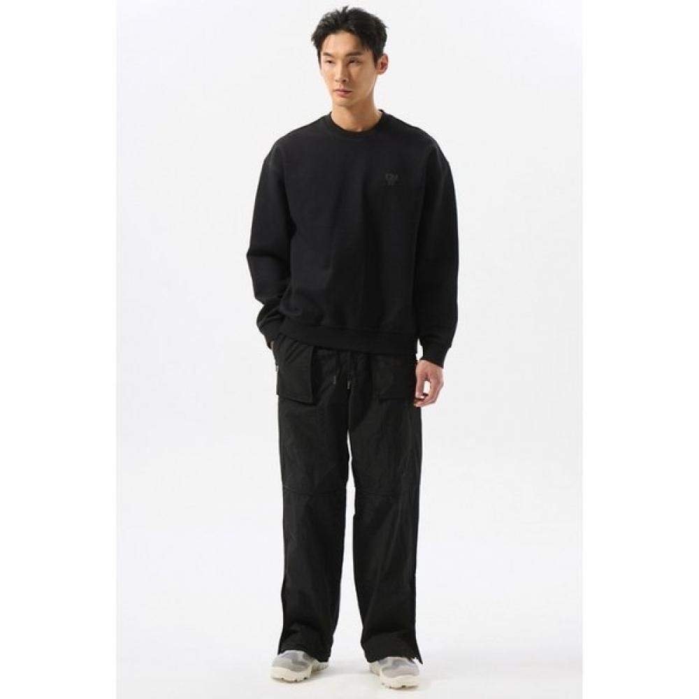 Customellow Black Graphic Sweatshirt Black Cwtas25115bkx