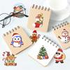 8pcs Cute Christmas Puzzle Stickers Make a Face Kids DIY Toys Assemble Sticker Games Xmas Party Favors 2025 New Year Gift