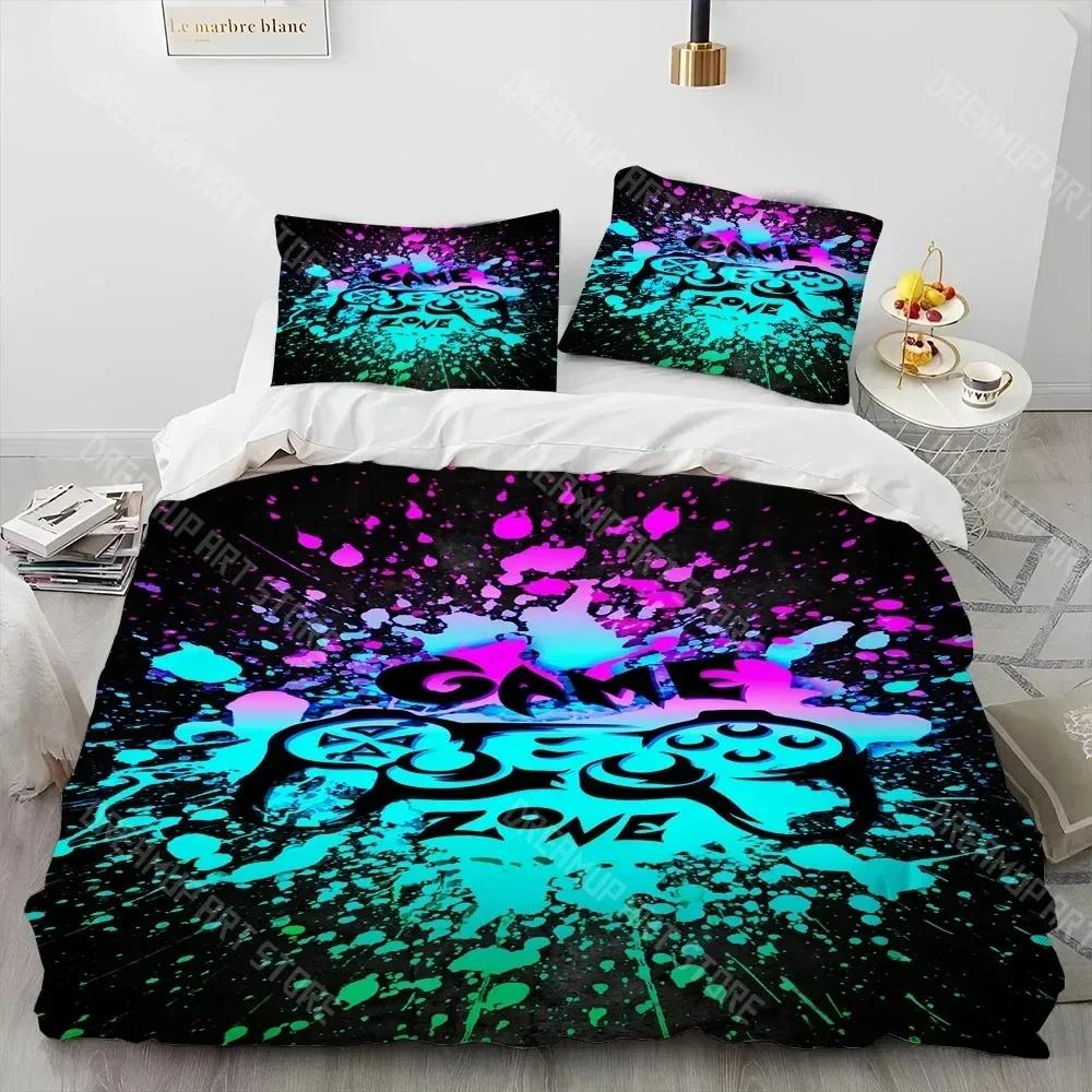 3D Печать Игровой Геймпад Комплект Постельного Белья, Пододеяльник Комплект Постельного Белья Чехол На Одеяло Наволочка, Размер King Queen Комплект Постельного Белья