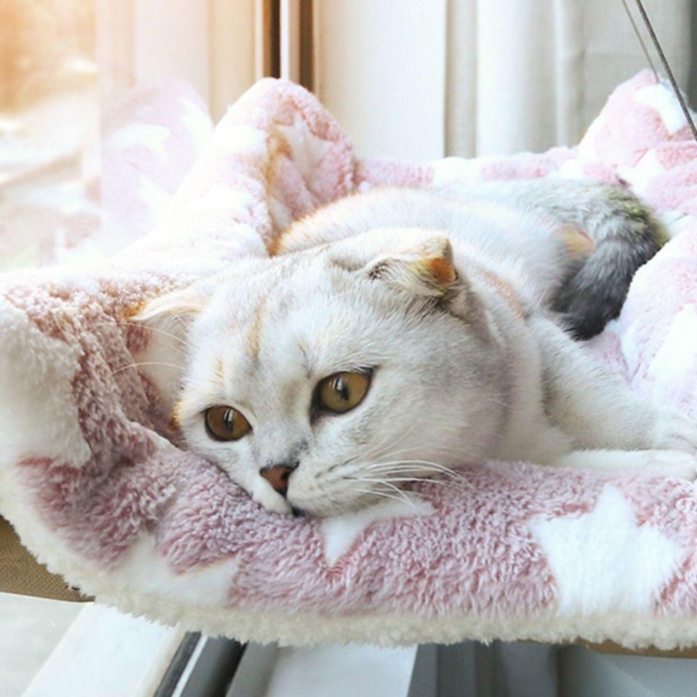 Window Seat Cat Hanging Beds Bearing 17.5KG Suction Cup Cat Nest Pet Hammock Bed Cat Sleeping