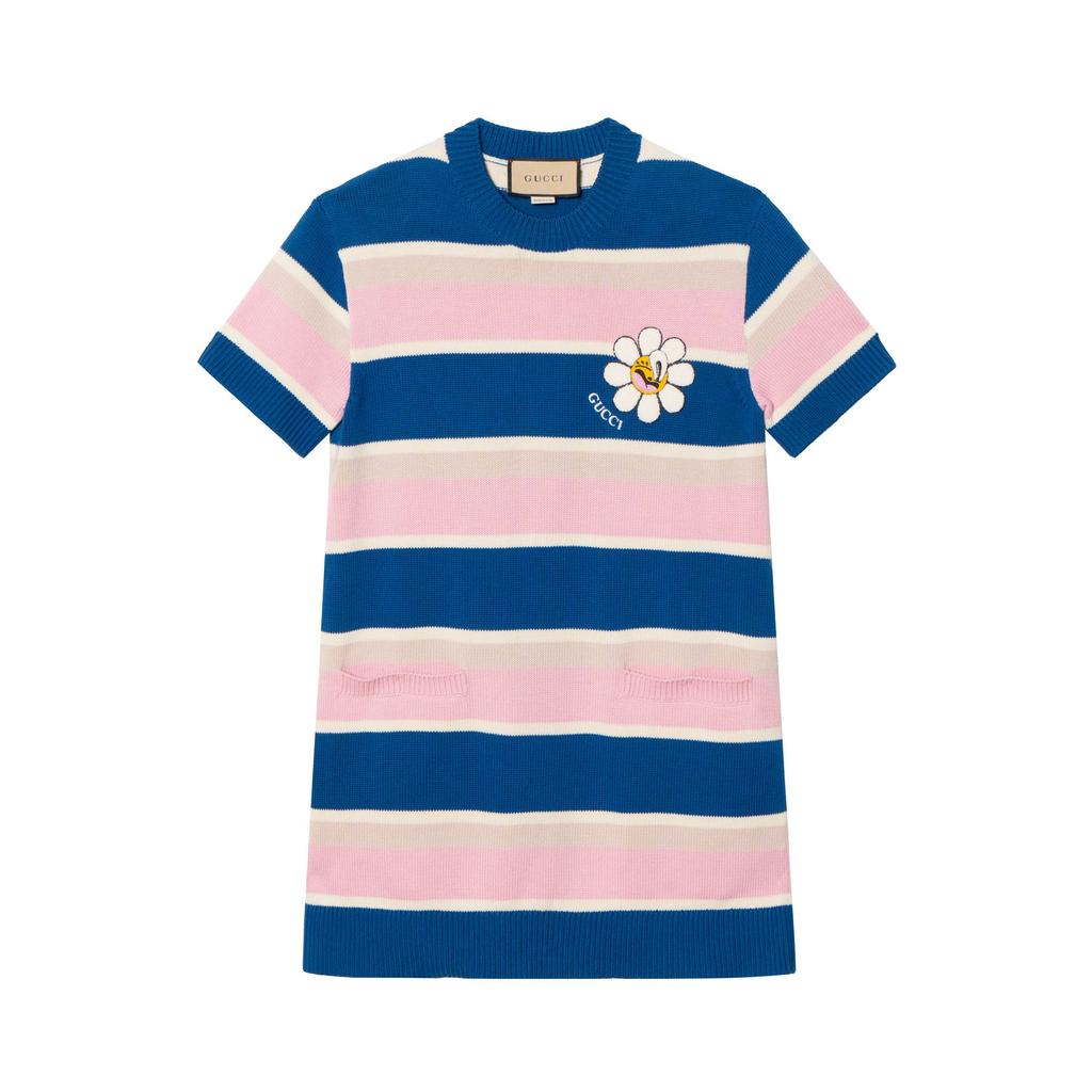 Gucci Платье с коротким рукавом SS24 Женское Мультиколор 782228-XKDZ1-4915