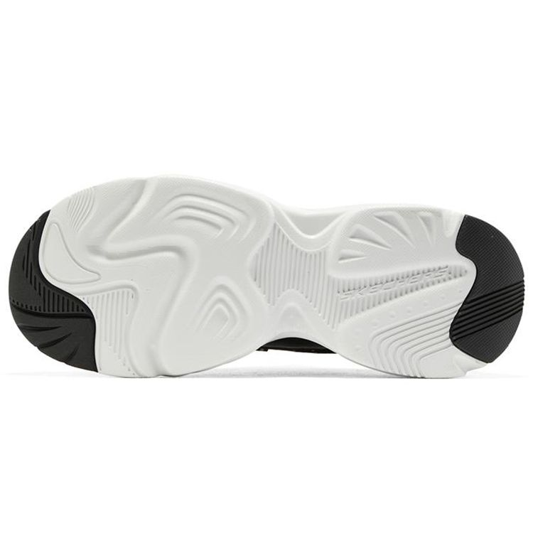 Skechers Stamina Легкая ткань Кожа Спортивный Комфорт Низкие Повседневная обувь Женские кроссовки Черный Белый 896078-BKW