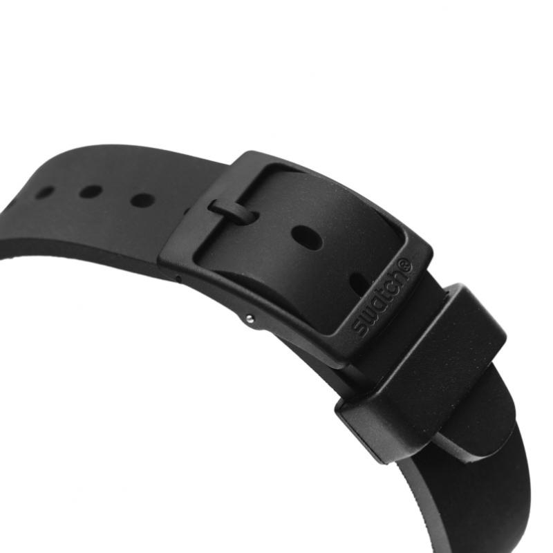Swatch Уретановые часы Биокерамика Что если Черные So34b700