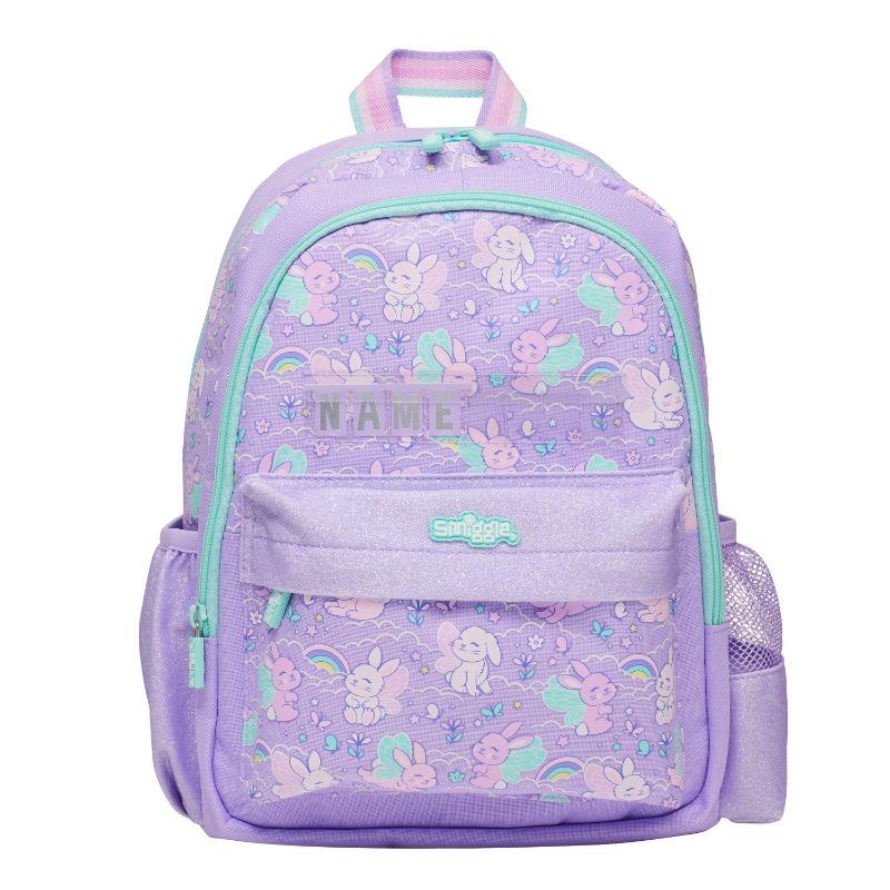 Австралия Smiggle 3D мультфильм плюшевый ангел кролик школьные сумки для детского сада 1-2 класс учеников сумка для книг милые детские рюкзаки для отдыха на открытом воздухе