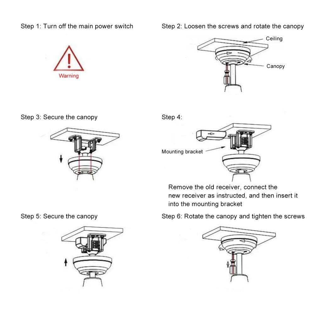 Комплект пульта дистанционного управления потолочным вентилятором Легкий АБС Питание от батареек Замена пульта дистанционного управления потолочным вентилятором для ремонта