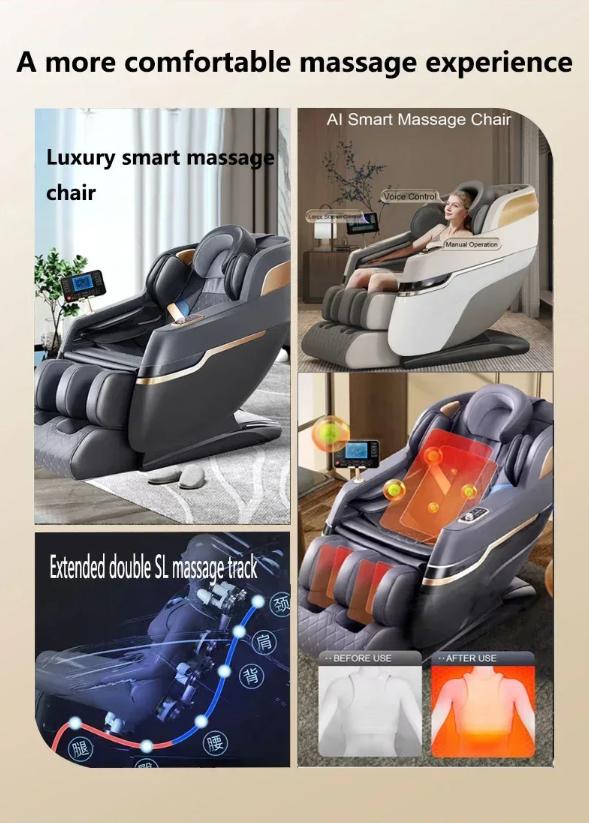 Presumed Point Massage Track Massage Chair Zero Gravity Massage Armchair Full Body Airbag Massage Sofa Touchscreen Office