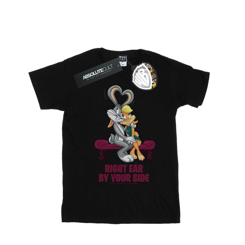 Looney Tunes Womens/Ladies Bugs And Lola Valentine´s Cuddle Cotton Boyfriend T-Shirt