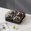 Translucent Dessert Serving Platter Waterproof Fruit Storage Tray Dried Fruit Plate  Bedroom
