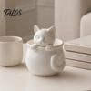 Talos 3D Printed Cat Teacup, Cute Coffee Cup, Figurine Mugs, Holiday and Birthday Gift for Milk Tea Lovers