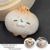 Steamed Bun Style Plush Seal Keychain Hanging Ornament Stuffed Marine Animal  Kids Gift