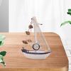 Handcrafted Mini Sailboat Model for Home Decor