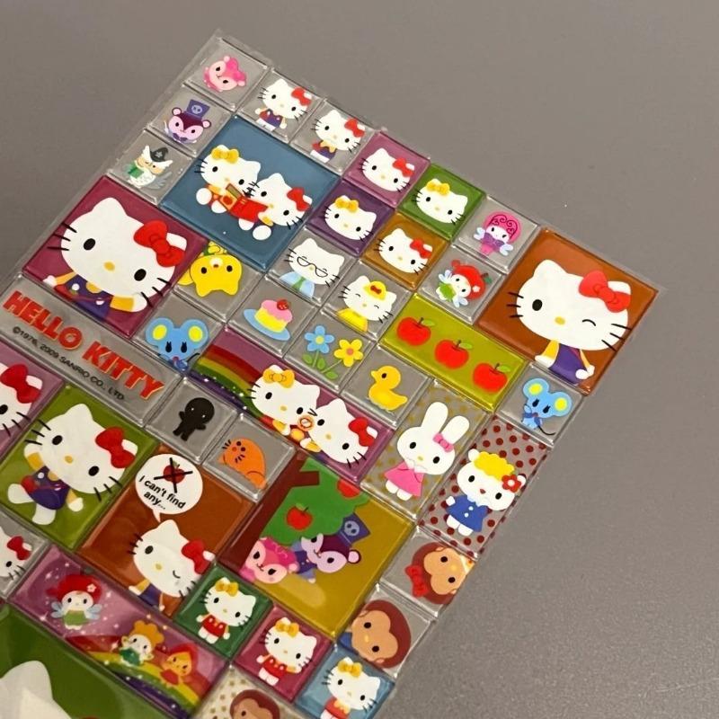 Hello Kitty Cute Fashion Cartoon Stickers Student DIY Cute Phone Case Stationery Water Cup Decoration Women Supplies Wholesale