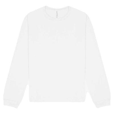 Bella + Canvas Футболка унисекс для взрослых, тяжелая, с длинными рукавами