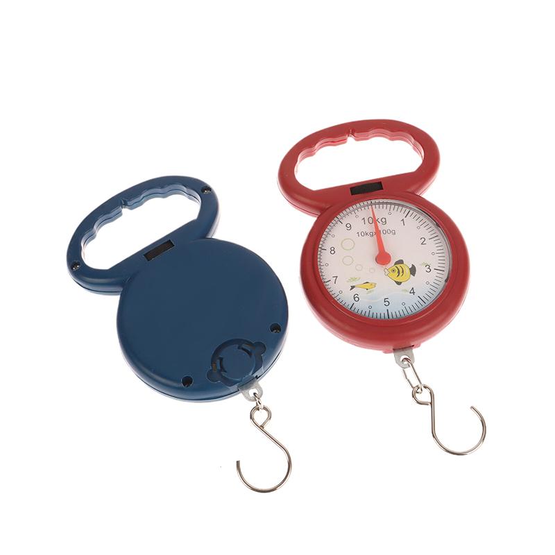 Portable Fish Scale 10Kg Hook Hanging Scales Mini Spring Scale For Fishing Shopping Travel Weighing Luggage Scales