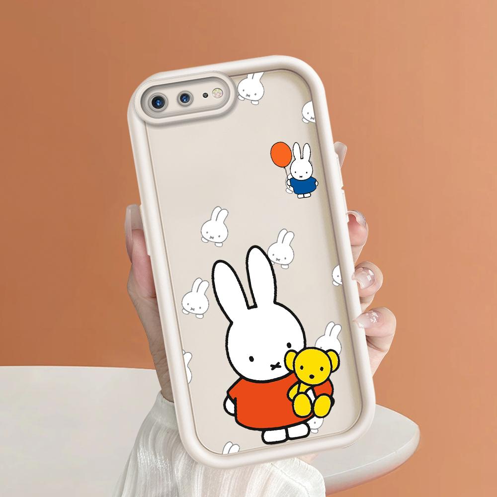 Милый чехол для телефона с рисунком мультяшного кролика для iPhone Samsung Galaxy Xiaomi Redmi POCO HUAWEI Honor, противоударный резиновый мягкий гибкий чехол