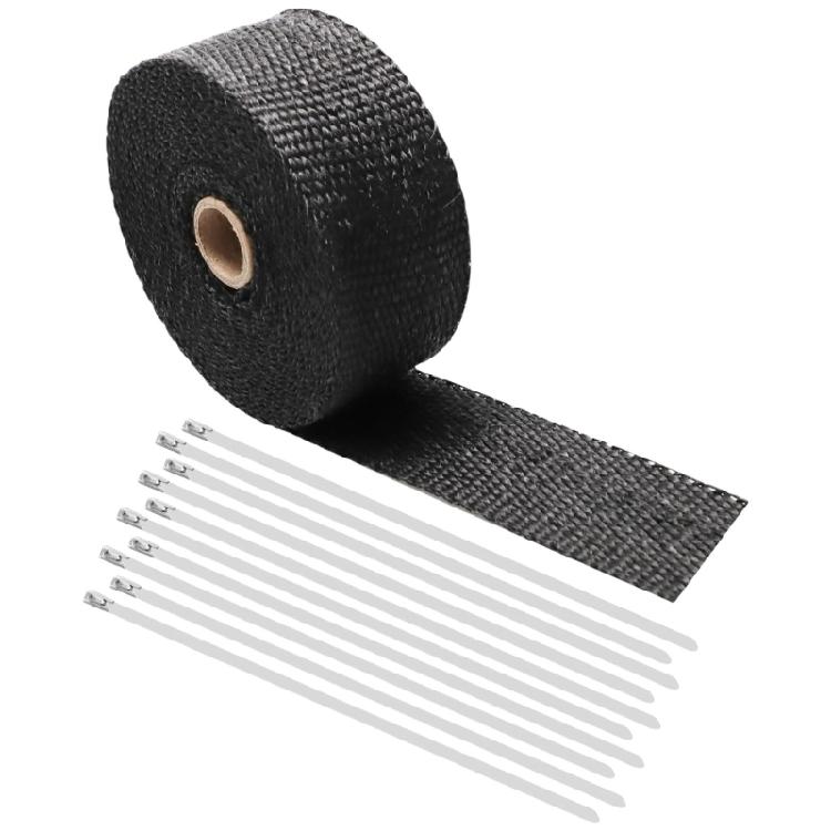 Fiberglass Heat Shield Motorcycle Exhaust Thermal Tape Header Pipe Heat Wrap Tape Thermal Protection Wrap