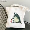 Totoro Shopping Bag Jute Bag Eco Shopper Grocery Reusable Bolsa Bag Net Reusable Jute Bolsas Reutilizables Sacolas