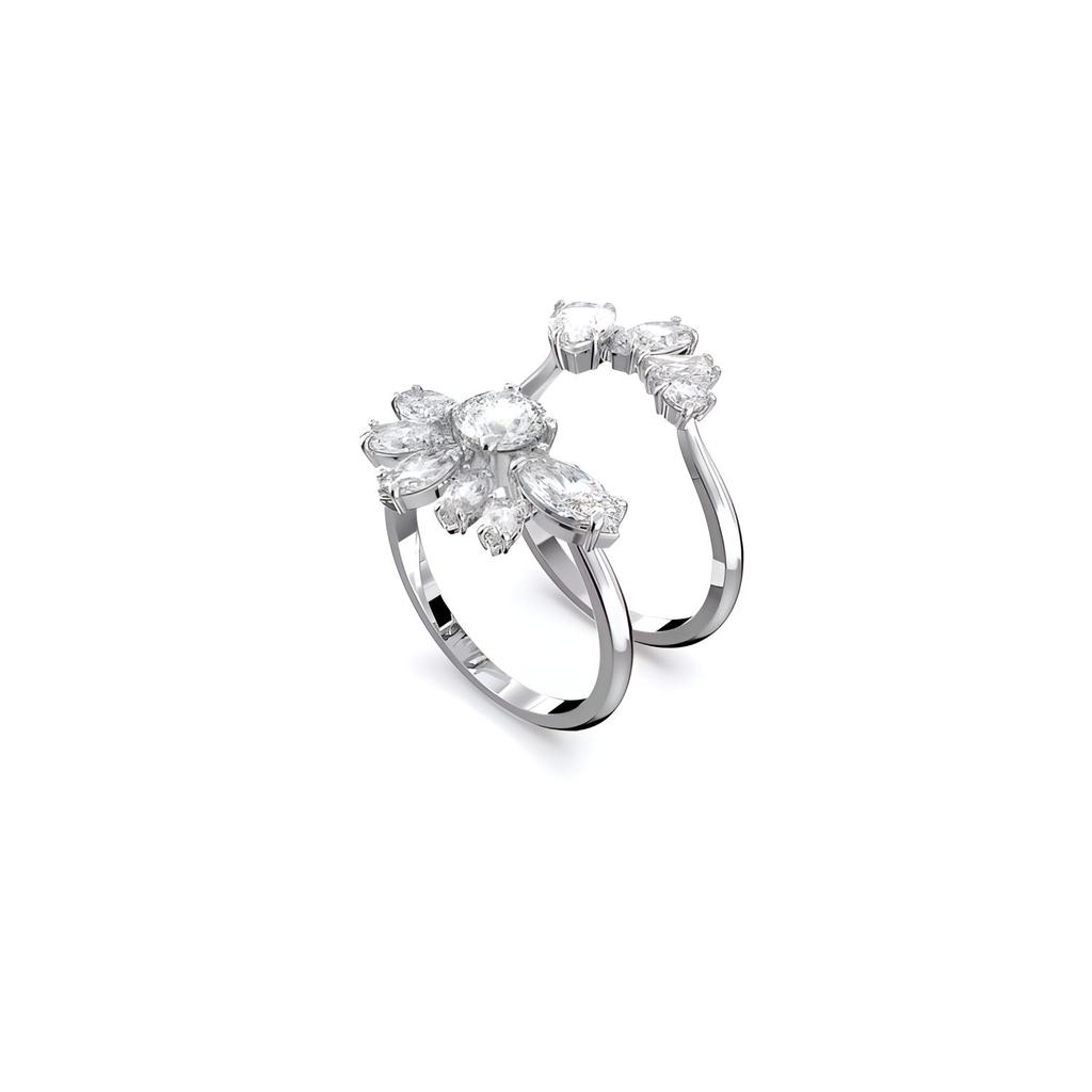 Swarovski Gema Персонализированное кольцо Кольцо с цветами смешанной огранки Женские кольца Белый 5644665