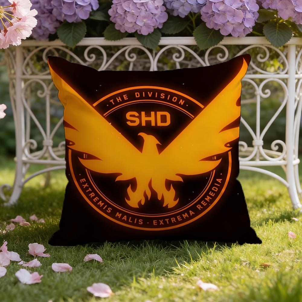 Чехол для подушки Tom GameClancy's The D-Division 2, двойного назначения для дома и автомобиля: Двусторонняя конструкция для максимального комфорта