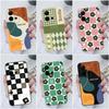 Силиконовый чехол для Vivo Z1 Pro Z3X Z5X V21E V27 Pro V9 V19 V20 V23E V25E, модный клетчатый узор, квадратный жидкий мягкий силикон для Vivo, бампер, чехол