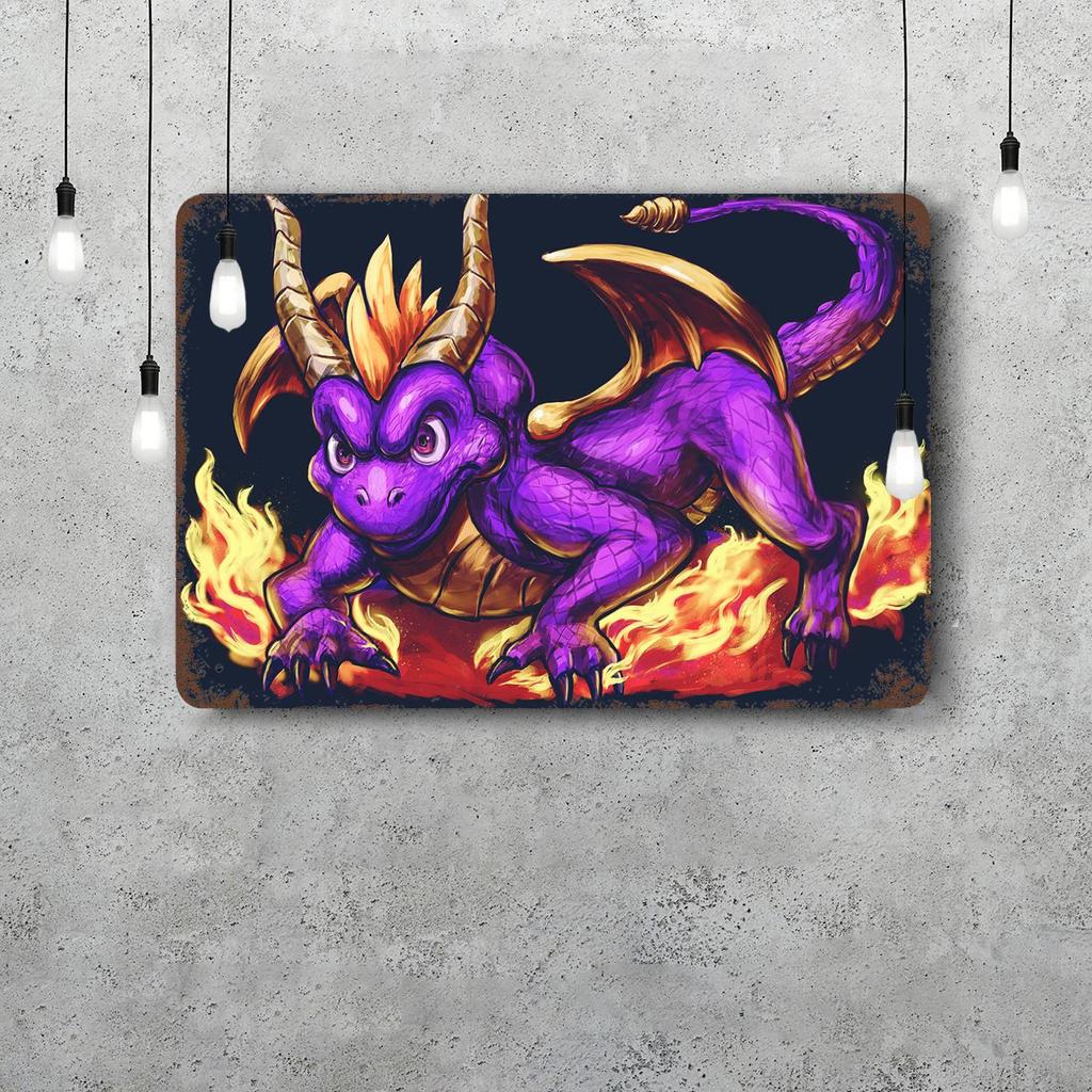 Spyro Reignited Trilogy Декор для игры Винтажные металлические таблички Жестяные таблички Постер Капитана Декор для Бара Паба Клуба Мужской берлоги Настенный Декор