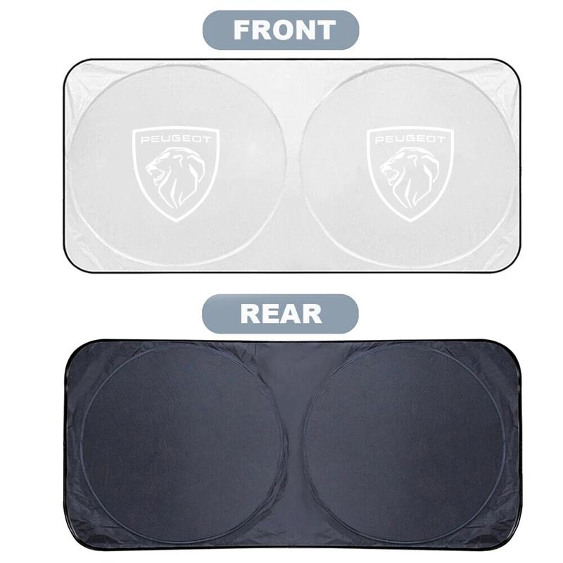 Peugeot Car Windshield Sun Shade Visor UV Protection Shield For Peugeot 408 4008 308 3008 Rifter W5008 508 2008 208 301 RCZ 106