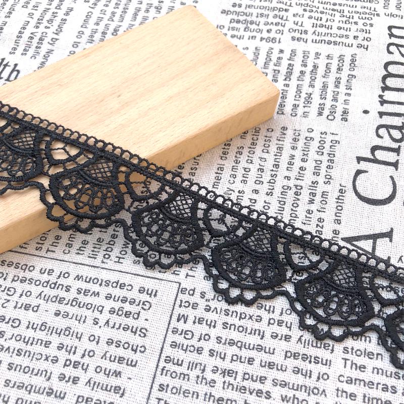 Водорастворимая кружевная тесьма шириной 4 см для вышивки DIY на одежде и подоле юбки