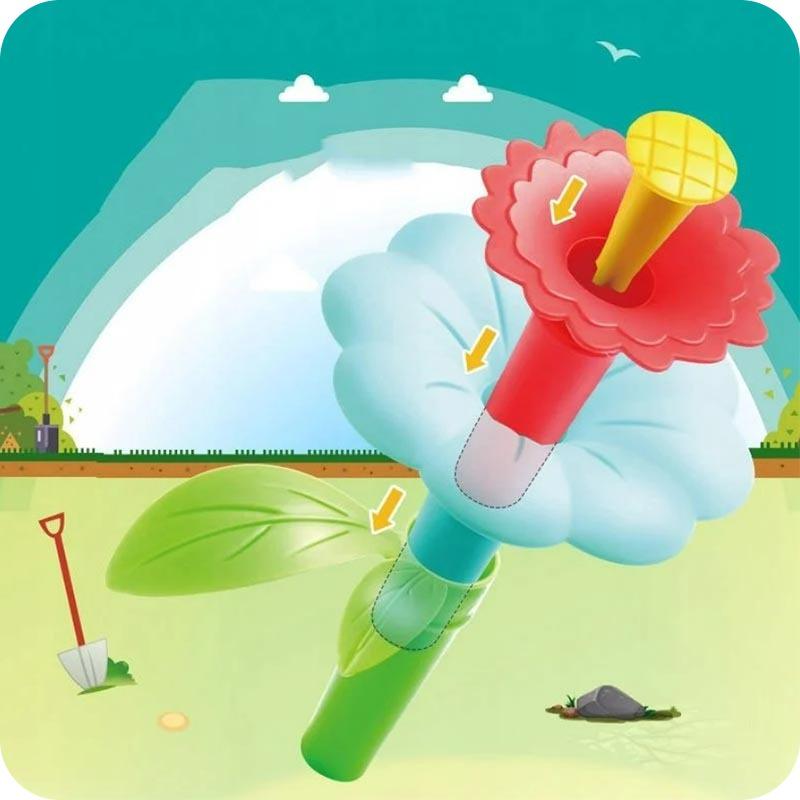 Construction blocks - Spring flowers (148 pcs.)