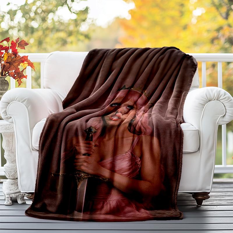 Melanie Martinez Flannel Blanket Soft All-Season Throw, Design for Camping, Car Travel, Hiking Sofa, Bed, Office Perfect Gift for Parties