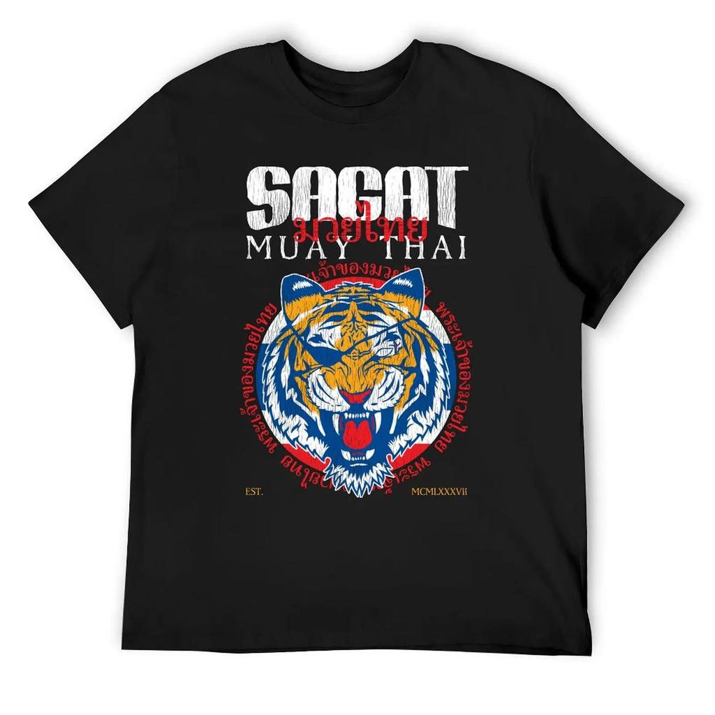 Футболка Sagat God Of Muay Thai Gym Tiger Летние топы Спортивные фанаты Мужская одежда